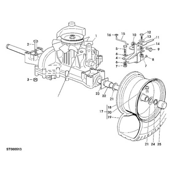 John Deere LR135 - PC4438 - Transmission - ST247891
