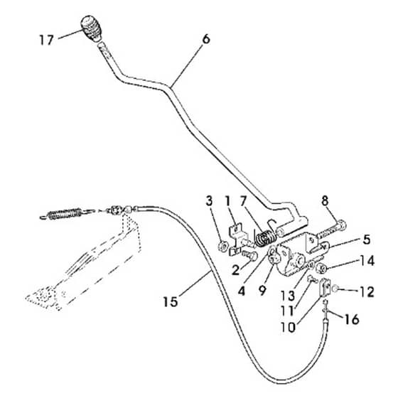 John Deere LR135 - PC4438 - Lever For - ST247901