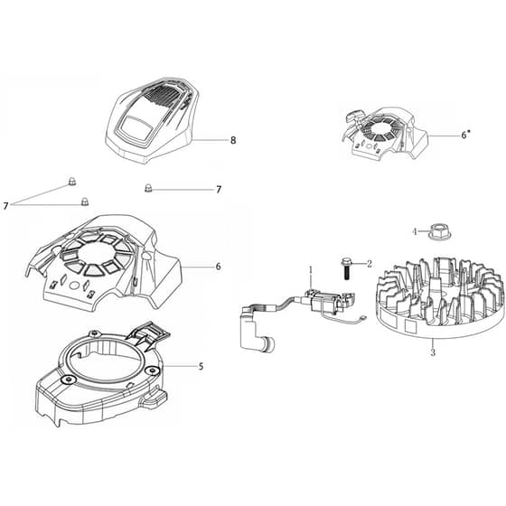 LR 48 TKE (K655LI) EURO 5 -  - Efco Rotary Mower Ignition system Diagram