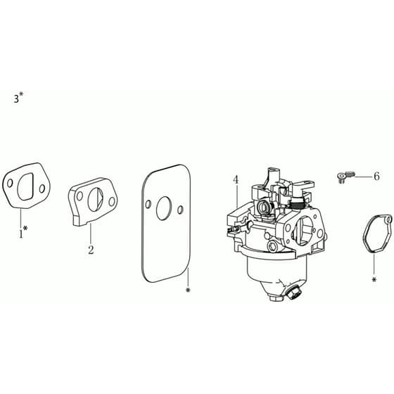 LR 48 TKE PLUS (K655LI) EURO 5 -  - Efco Rotary Mower Carburettor Diagram