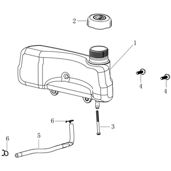 LR 48 TKE PLUS (K655LI) EURO 5 -  - Efco Rotary Mower Tank Diagram