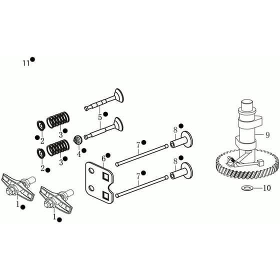 LR 53 TK ALL ROAD EXA 4 (K805) -  - Efco Rotary Mower Reed valve kit Diagram
