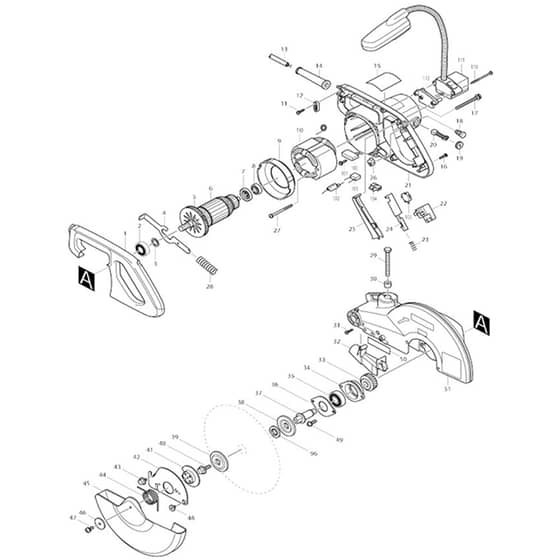 Makita LS1040FS - Miter Saw 255mm - Power Tool 01 Diagram