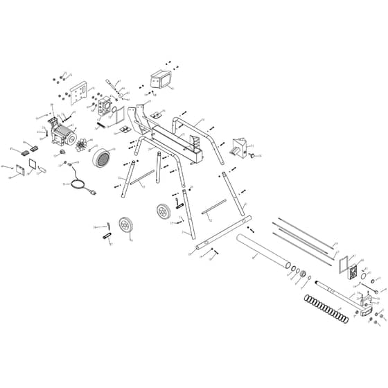 Cobra LS520D - Log Splitter Main Diagram