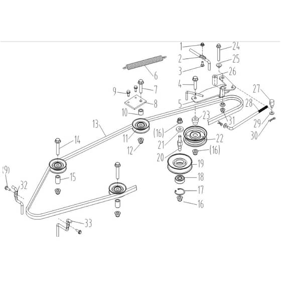 Cobra LT108MSL 2023 - Tractor Apr 2023 Transmission Assembly Diagram