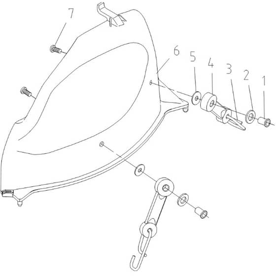 Cobra LT108MSL 2024 - Tractor Jan 2024 from build 2312- only Mulch Plug Diagram