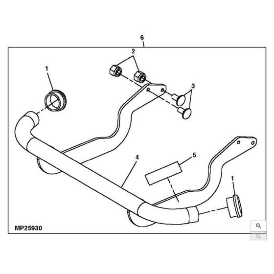 John Deere LT170 - PC9073 - Front Bumper - ST568225