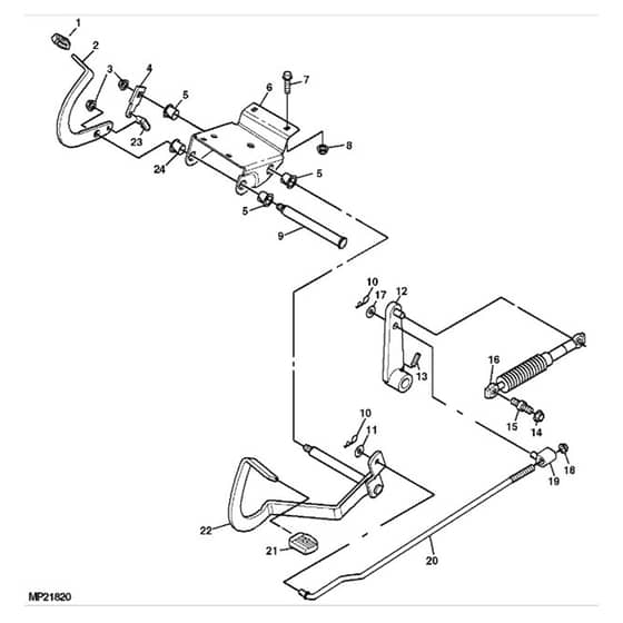 John Deere LT170 - PC9073 - Forward - ST605701