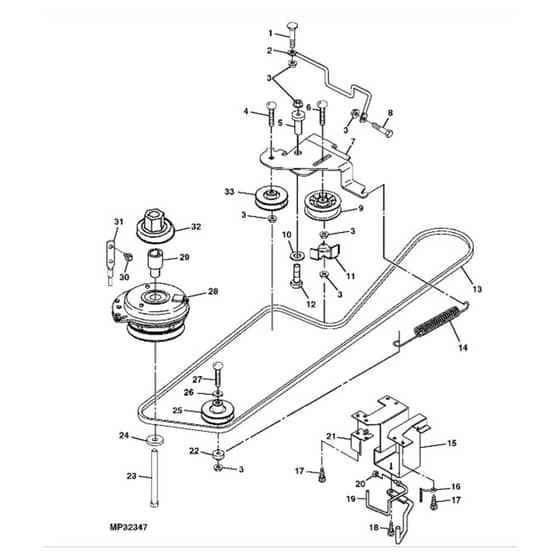 John Deere LT190 - PC9332 - Belt Drive - ST594529