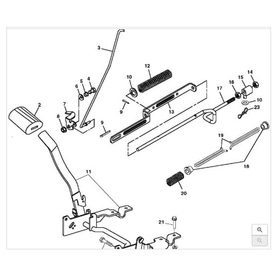 John Deere LT190 - PC9332 - Brake Pedal - ST594534