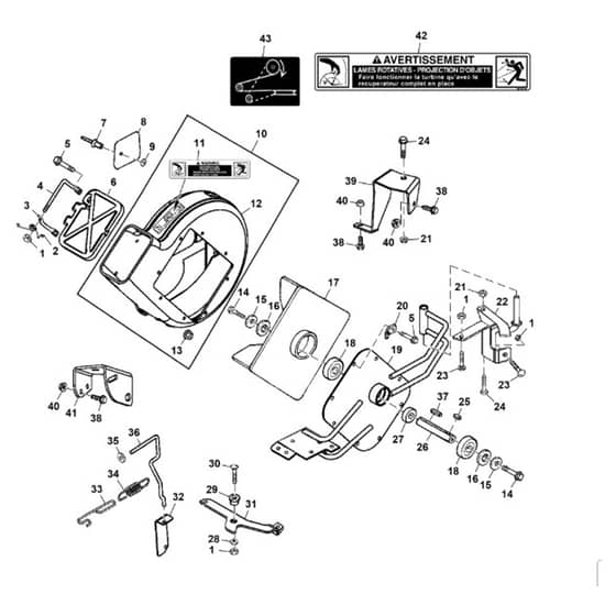 John Deere LT190 - PC9332 - Blower Housing - ST594558