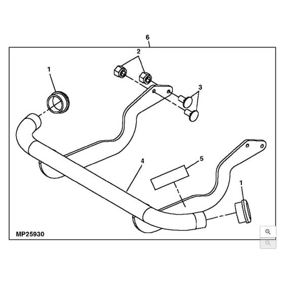 John Deere LT190 - PC9332 - Front Bumper - ST594580