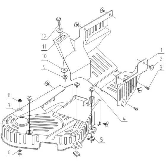 Cobra LT62HRL 2023 - Tractor Jul 2023 Belt Cover Diagram