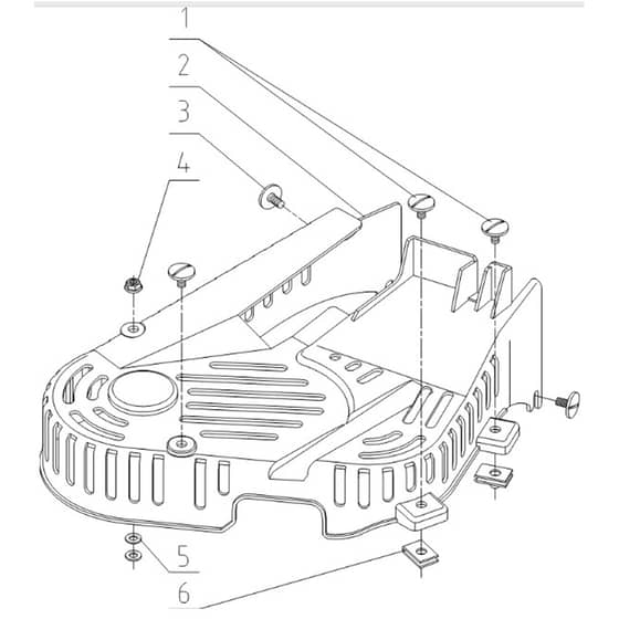 Cobra LT62HRL 2024 - Tractor Jan 2024 from build 2312- only Belt Cover Diagram