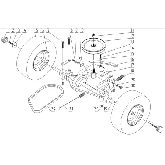 Cobra LT62MRL 2024 - Tractor Jan 2024 from build 2312- only Rear Bridge Diagram