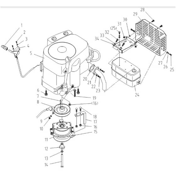Cobra LT86HRL 2023 - Tractor Apr 2023 Engine Diagram