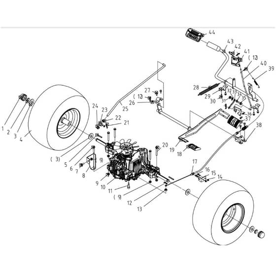 Cobra LT86HRL 2024 - Tractor Jan 2024 from build 2312- only Hydraulic Axle Shift Brake Diagram