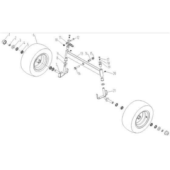 Cobra LT86MRL 2023 - Tractor Apr 2023 Front Axle Diagram