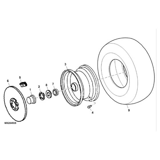 John Deere LTR180 - PC9156 - Front Wheels - ST594069