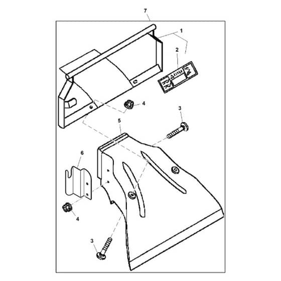 John Deere LTR180 - PC9156 - Deflector - ST594081