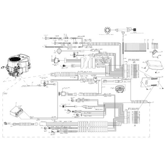 Cobra LTX102HR2L - Tractor Jan 2025 Electrical Parts Diagram