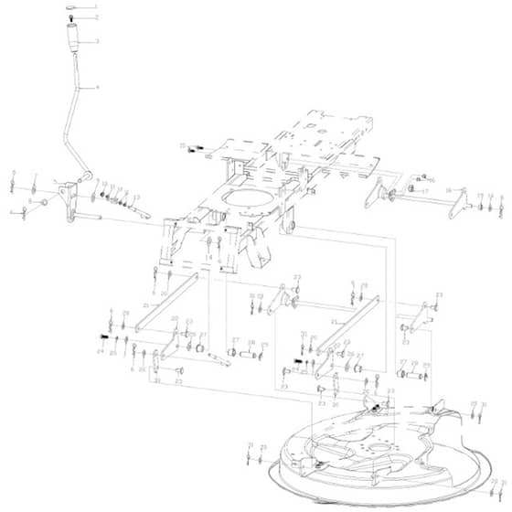 Cobra LTX66HRL - Tractor Jan 2025 Lift Diagram