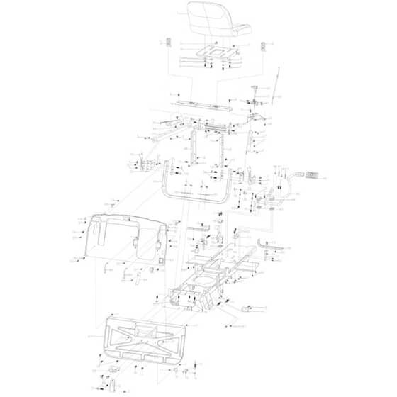 Cobra LTX66HRL - Tractor Jan 2025 Seat Diagram