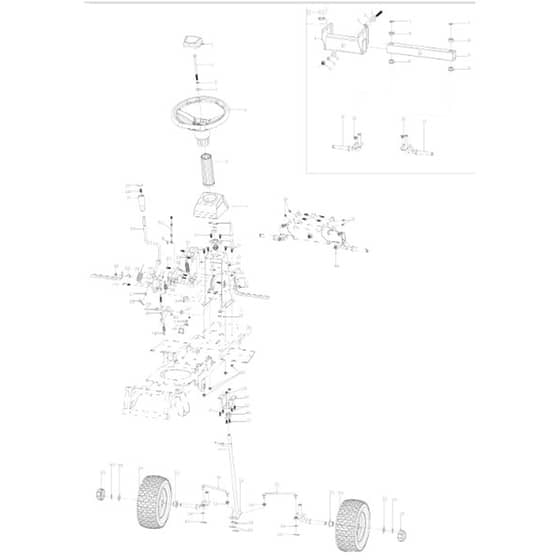 Cobra LTX66HRL - Tractor Jan 2025 Steering Diagram
