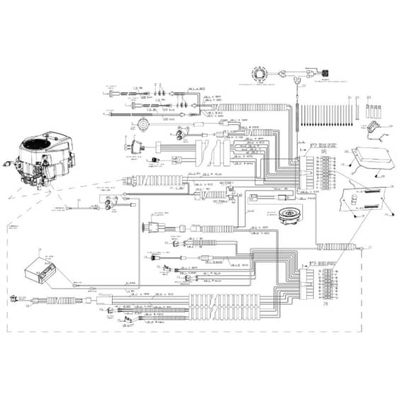 Cobra LTX92HR2L - Tractor Jan 2025 Electrical Parts Diagram