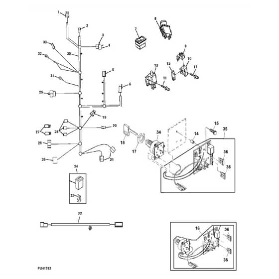 John Deere LX277 - PC2718 - Wiring Harness (060001 - ) - ST580312