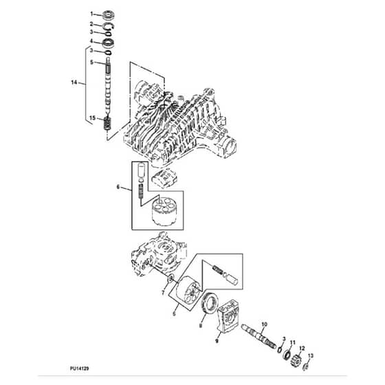 John Deere LX277 - PC2718 - Motor - ST580320