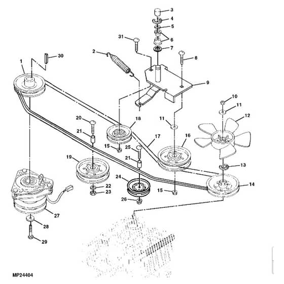 John Deere LX277 - PC2718 - Belt Drive - ST580327