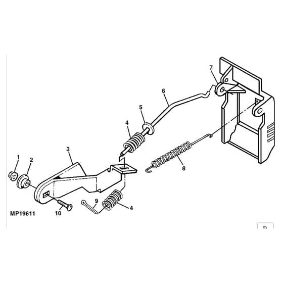 John Deere LX277 - PC2718 - Parking Brake - ST580342