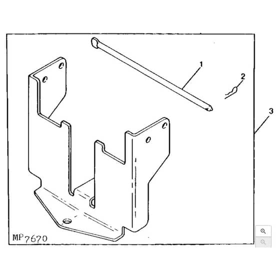 John Deere LX277 - PC2718 - Rear Weight - ST594308