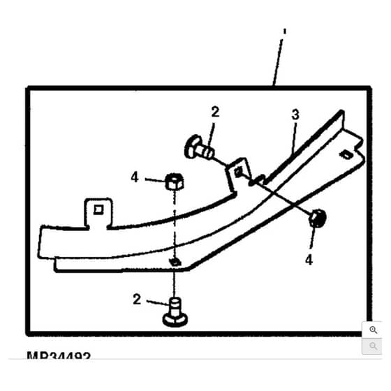 John Deere LX280 - PC9329 - Deflector - ST553662