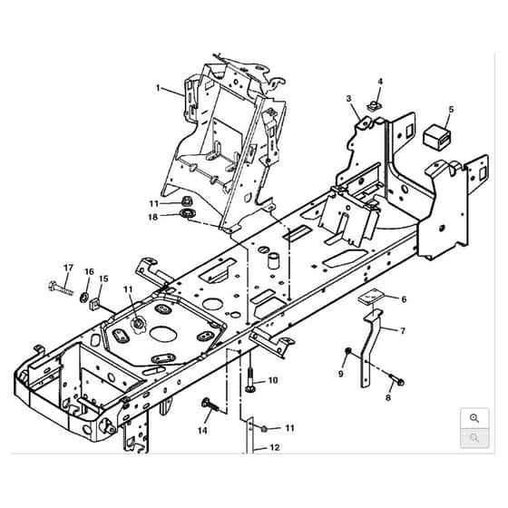 John Deere LX280 - PC9329 - Frame - ST594253