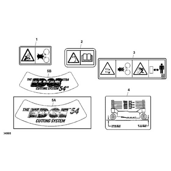 John Deere LX280 - PC9329 - Labels - ST594282