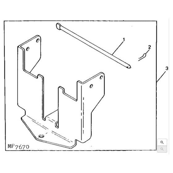 John Deere LX280 - PC9329 - Rear Weight - ST594308