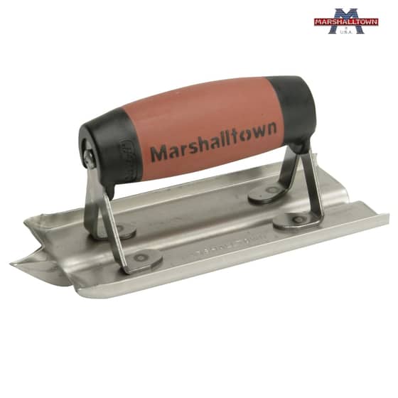 Marshalltown M180D S/Steel Groover Trowel Durasoft Handle 6in x 3in - M180D