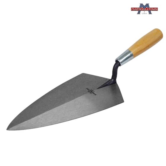 Marshalltown 19 Philadelphia Pattern Brick Trowel Wooden 10in - M1910
