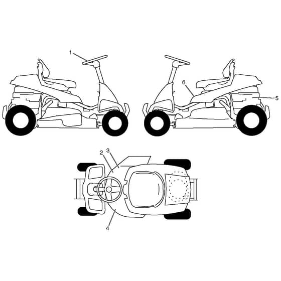 McCulloch M105-77X - 96021001800 - 2011-12 - Decals Parts Diagram