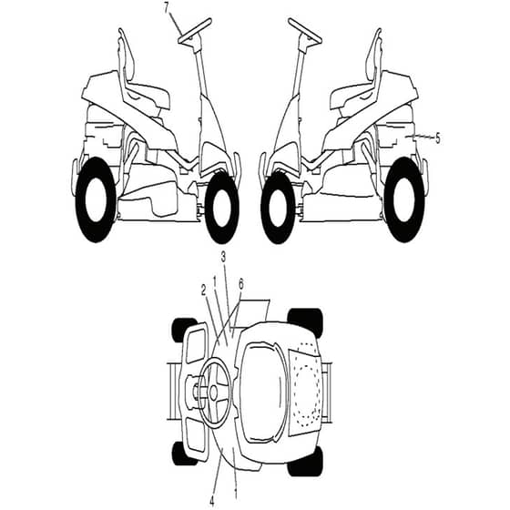 McCulloch M105-77X - 96021003100 - 2015-06 - Decals Parts Diagram