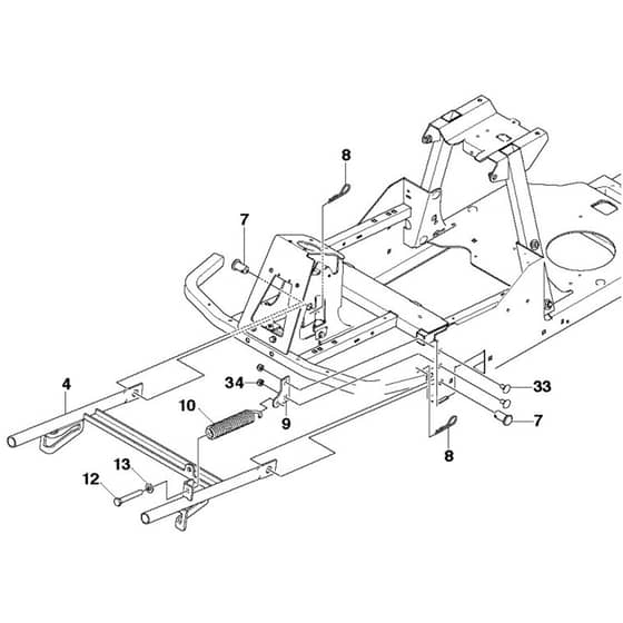 McCulloch M105-97F - 966725501 - 2012 - Frame Parts Diagram