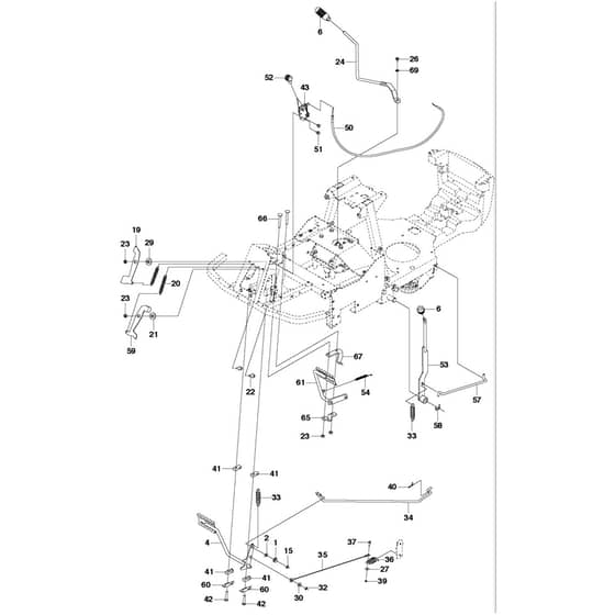 McCulloch M105-97F - 967207001 - 2013-01 - Controls Parts Diagram