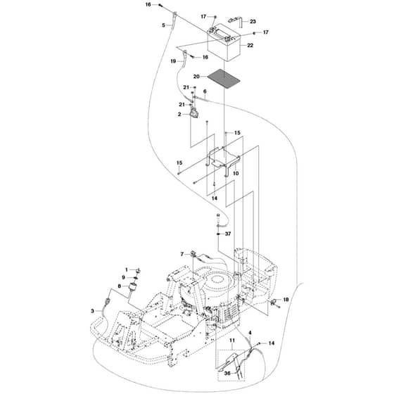 McCulloch M105-97F - 967207001 - 2013-01 - Electrical Parts Diagram