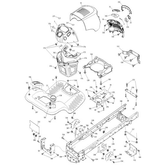 McCulloch M110-97T - 2017-06 - Chassis & Enclosures Parts Diagram