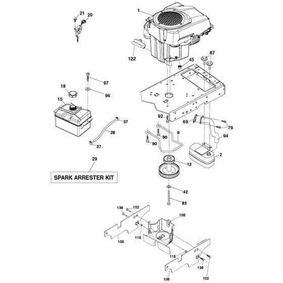 McCulloch M110-97T - 2017-06 - Engine Parts Diagram
