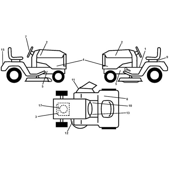 McCulloch M11577 - 96041012100 - 2010-03 - Decals Parts Diagram