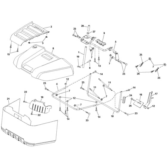 McCulloch M11577HRB - 96041012400 - 2010-03 - Bagger Parts Diagram