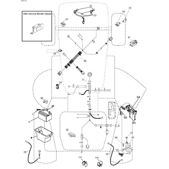 McCulloch M11577RB - 96041009900 - 2010-03 - Electrical Parts Diagram
